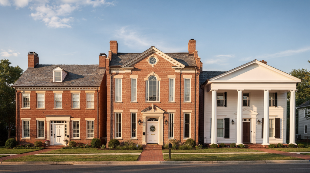 Georgian, Federal, and Greek Revival Homes Explained