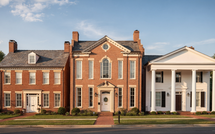 Georgian, Federal, and Greek Revival Homes Explained